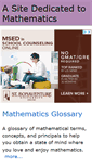 Mobile Screenshot of mathematics.6pie.com